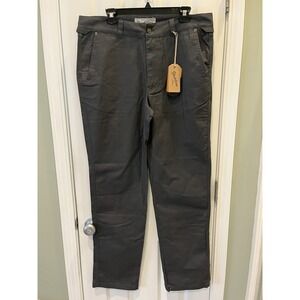 NWT Duck Camp Brush Pants Mens 36x34 Charcoal Canvas Cordura Hunting Outdoor